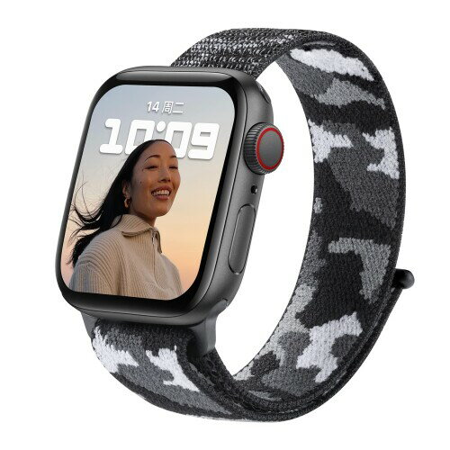 (XYTYJQ) for Apple Watch 用 バンド apple watch 用 38mm 40mm 41mm 42mm 44mm 45mm ユニバーサル 伸縮性 腕時計バンド Apple Watch 用 6/5/4/3/2/1 通気性と柔らかい ナイロンループ クイックリリース (ストラップ