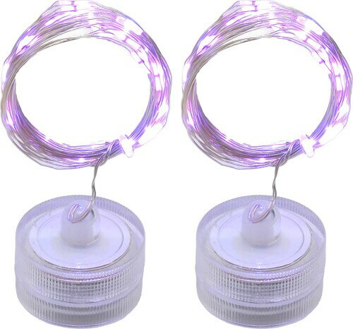 オーディオファン LEDライト 20灯 イルミネーション ストリング ボトルライト CR2032 (別売) 2個で48時..