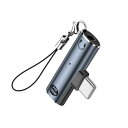 SinLoon USB C-3.5mmオーディオ・変換アダプタ Type C-Auxメスヘッドフォンジャック&100W 2 in 1 PD電源アダプタ DAC ...