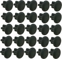 Sound Wave MONO シリコン製 3.5Φ イヤホンジャック用キャップ 3.5mm ジャックカバー ブラック つまみなし Silicone 黒色 イヤホンジャックカバー Cool Black IJ FB (丸型 20個)