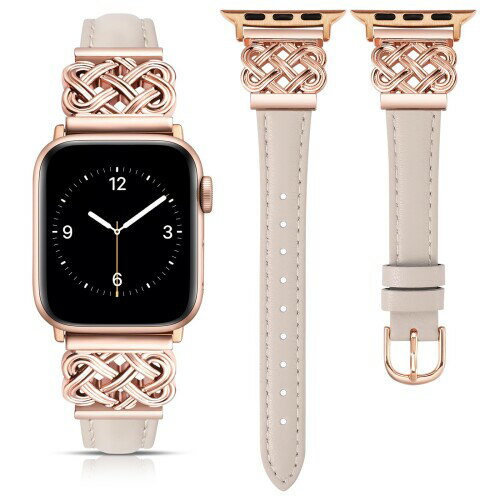 コンパチブル Apple Watch バンド 本革製 アップルウォッチベルト レディース 交換バンド 38mm/40mm/41mm/42mm/44mm/45mm/46mm49mm対応 長さ調整可能 おしゃれ 可愛い Apple Watch Ultra 2/Ultra/Series 10/9/8/7/6/5/