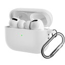 Turkalla for AirPods Pro2用 ケースエアーポッズ プロ 第2世代 保護カバー シリコン シンプル 全面保護 衝撃 LED可視化 装着充電可能 精密な穴デザイン カラビナ付き 紛失防止 AirPods Pro 第2世代
