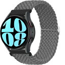 ブレイデッドソロループ コンパチブル Samsung Galaxy Watch 7/6/6 Classic/5/5 pro/4/4 Classic/3 41mm/Active 2/Active for Amazfit gtr 42mm/gtr mini/gts4 mini for Huawei watch GT/2/2e/pro 42mm に対応交換バンド、ナイロン 20mm(2)
