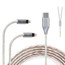 okcsc JBX リケーブル 2Pin 0.78mm ケーブル イヤホンケーブル カスタムIEM2ピン 4芯 OFC KZ用 BA10/AS10/ZS10/ZSR/などに適合する 長さ1.2m Type-C(2)