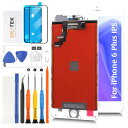 SRJTEK for iPhone 6 Plus 5.5 画面互換 液晶パネル交換LCDディスプレイ タッチスクリーン デジタイザー 総成修理用 A1522, A1524 修理ツール付き(ホワイト)