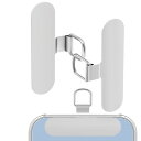 (COCASES) ストラップホルダー 2枚 スマホストラップ 金属製 0.2mm極薄 スマホショルダー ストラップホール ストラップパッチ タグパッチ 便利 紛失・落下・盗難防止 全機種対応 (シルバー(3)