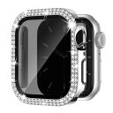 Knossen コンパチブル Apple Watch ケース 45mm キラキラ アップルウォッチ カバー 覗き見防止 Apple Watch カバー ダブルダ...