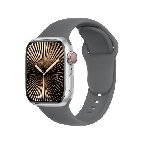 C1B for Apple Watchバンド Ultra/SE/Series11 10 9 8 7 6 対応 40mm/44mm/45mm/49mm スポーツ&シリコン ステンレス 男女兼用 快適フィット 簡単取り付け,ボルケイノグレー