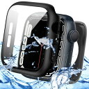 Miimall対応 Apple Watch Series 8 41mm/7 41mm ケース 本体を全面保護 アップルウォッチ8 2022 3in1 背面カバー ガラスフイルム 側面カバー 防曇 新型ケース スポーツ お風呂Apple Watch 7 防水ケース フイ