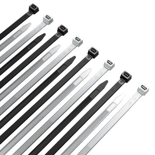 オーディオファン 結束バンド UL94V-2 難燃 85度 3.5mm×200mm ブラック クリア 各100本