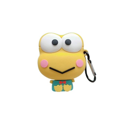 (2021年のホットアイテム) AirpodsPro保護カバー3Dコミック漫画カエルシリコンカバーかわいいシリコン..