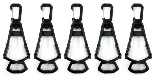 360°回転マルチクリップ 高強度 手袋キーパーグローブホルダー 手袋ホルダー-5点セット