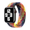 コンパチブル apple watch アップルウォッチ用バンド iwatch 柔らかいシリコーン糸混紡リサイクルヤーン素材 ブレイデッドソロループ 編組バンド apple watch ultra3/ultra2/ultra/10/9/8/7/6/5/4/3/2/1/SEに