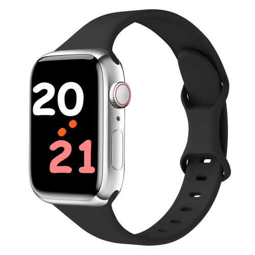 Tadong コンパチブル apple watch バンド アップルウォッチ バンド 38mm 40mm 41mm 42mm 44mm 45mm 46mm 49mm 11/10/9/Ultra3/2/Ultra/8/7/6/5/4/3/2/1/SEに対応 柔らかい シリコン スポーツバンド スリム 細身 交換ベ