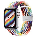 コンパチブル apple watch バンド iwatch バンド ブレイデッドソロループ 編組バンド 長さ簡単調節 工具不要 apple watch ultra/8/7/6/5/4/3/2/1/SEに対応 38mm 40mm 41mm 42mm 44mm 45mm 49mmアップルウォッチ バ