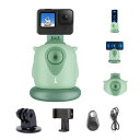 TELESIN Action Ista360 自撮り雲台 顔追跡 ホルダー 360回転追跡 オートフェイストラック スマートシューティング ジンバル 写真 Vlogライブビデオ 記録 for iPhone for Samsung用 電話ホルダー Bluetooth