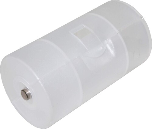 オーディオファン 電池サイズ変換スペーサー 単4（AAA）型 単1 （D）型 クリアタイプ