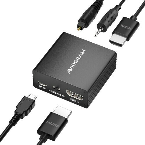 4K HDMI I[fBI , AVIDGRAM HDMI  ifW^E3.5mmój 4K 30Hz, 1080P, HDCP 1.4, 3D PS4 PS4 Pro Xbox 360 DVD MacBookɓKp