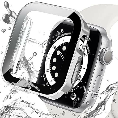 Miimall対応Apple Watch 6/SE/4/5 新型防水ケース 直角タイプ 防水 くもり止め アップルウォッチ6 40mm 一体型新型ケース防塵 防曇 フイルム スポーツ 傷防止 防衝撃 全面保護ケース Apple Watch SE カ