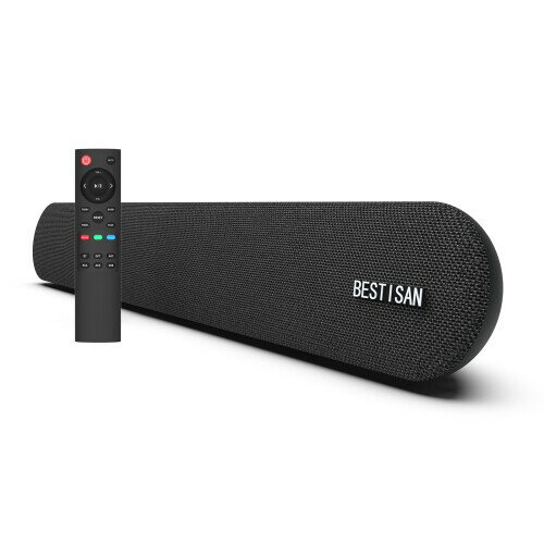 BESTISAN テレビサウンドバー Bluetoothスピーカー PC用Soundbar 2.0chバー型スピーカー 最大80Wテレビ..