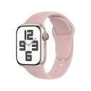 SRena SBC1 for Apple Watchバンド Ultra/SE/Series 10 9 8 7 6 対応 40mm/44mm/45mm/49mm スポーツ&シリコン ステンレス 男女兼用 快適フィット 簡単取り付け,ミレニアルピンク