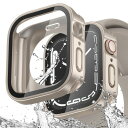 Kawoco アップルウォッチ 防水 カバー 41mm 対応 Apple Watch シリーズ 9 8 7 一体型 フルカバー保護 ケース 装着簡単 耐衝撃 iWatch 41 mm, スターライト と スターライト(2)