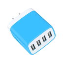 usbコンセント usb 充電器 acアダプター 4ポート24W/4.8A 同時充電 急速充電器 PSE認証済み 携帯スマホ充電器 アンドロイド充電器 充電アダプター コンパクト 海外対応Phone15シリーズ 14シリ