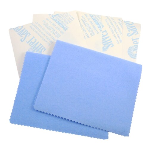 光陽社 KOYO ポリマール 銀製品 磨きクロス 2枚入 シルバーセーバー 防錆紙 A6 4枚セット(銀用(スモー..