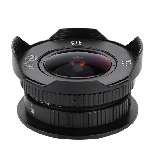 魚眼レンズ、8mm f/3.8Cマウント4/3 "マイクロフォーサーズMFTM-4/3E-PL7フルフレーム用ミラーレス魚眼レンズ