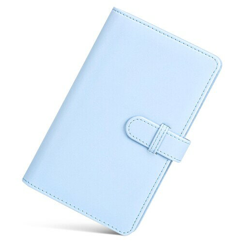 VOW&ZON チェキ アルバム チェキ帳 instaxmini 用 大容量 instax mini チェキフィルム インスタックスミニ 108枚収納 コンパク トウオレットタイプ （ブルー）