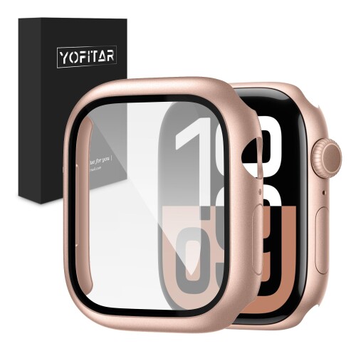 YOFITAR for Apple Watch 11/10 ケース 46mm アップルウォッチ 11/10保護カバー 液晶フィルム 一体型 Apple Watch シリーズ 11/10 対応 PC素材 耐衝撃 全面保護 超薄型 装着簡単 高透過率 指紋防止 傷防止