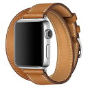 HEYOZURY Apple Watch バンド 二重巻 革 44mm 40mm 45mm 41mm アップルウォッチバンド レザー 7 6 5 4 3 2 1 SE Sport、Edition向けのバンド 交換ストラップ アップルウォッチベルト iWatch バンド