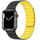 Apple Watch バンド シリコン アップルウォッチ バンド 磁吸引式ループ 自由調整 スポーツ 耐衝撃 防汗 肌にやさしい あっぷるうぉっち マグネット...