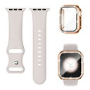 (Missair) コンパチブル Apple Watchと互換性のあるバンド シリコン アップルウォッチ バンド Apple Watch キラキラ カバー付き ...