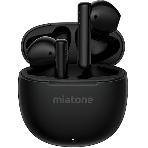 MIATONE ワイヤレスイヤホン Bluetooth 5.3イヤホン 超軽量 ブルートゥースイヤホン 自動ペアリング ハンズフリー通話 防水 左右分離型..