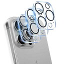 JCJCLY iPhone 15 Pro Max/iPhone 15 Pro カメラフィルム レンズ 保護 フィルム カバー 全面保護 強化ガラス 硬度9H 耐衝撃 キズ防止 防指紋 高透過率 黒縁取り 露出オーバー防止 貼り付け簡単 気泡(2)