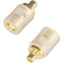 okcsc IE300-MMCX 変換コネクター コネクターキット ゼンハイザー用 IE300/600/900(オス)- MMCXコネクタ(メス)IE300・IE600・IE900に適合する 2個セット 透明(2)