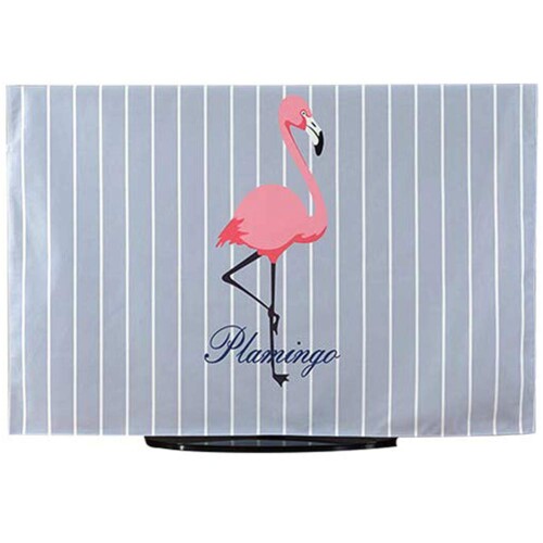 IKENOKOIテレビカバー 防塵カバー 液晶テレビカバー 可愛い 欧米風 60インチ(139X88cm フラミンゴ)
