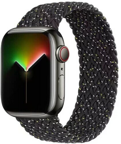 コンパチブル for apple watch バンド 軽量設計 通気性 アップルウォッチ用バンド iwatch バンド 柔らかいシリコーン糸混紡リサイクルヤーン素材 ブレイデッドソロループ apple watch Ultra3/Ultra2/U