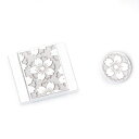 DBZZ メタル ホットシューカバー 富士XT 10/X 100 F/X 100 V/X 100 VI/XE 4/XPRO 3/XPRO 2ニコンキャノン汎用性のあるホットブーツカバーに適しています (Silver Flower Set)