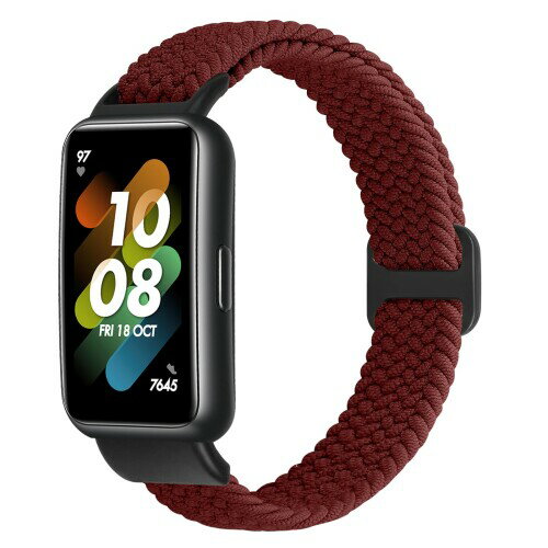 (enkic) ナイロン交換ベルト対応 Huawei Band 7 バンド サイズ調節可能 編組バンド ナイロン製 弾力性 ..