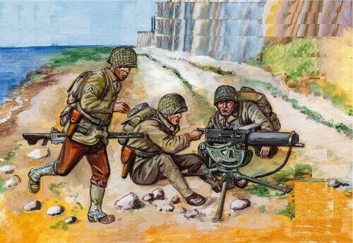 M/F Mars Figures 72125 - 1/72 U.S. Machine Gunners (D-Day) 񎟐E vfLbg