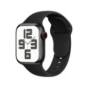 SRena SBC1 for Apple Watchバンド Ultra/SE/Series 10 9 8 7 6 対応 40mm/44mm/45mm/49mm スポーツ&シリコン ステンレス 男女兼用 快適フィット 簡単取り付け,ブラック