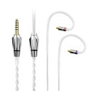 cooyin 水晶の恋 リケーブル MMCX ケーブル イヤホン HIFI音質 4芯 銀メッキ単結晶銅 SEシリーズSE215・SE315・SE425 HAシリーズ HA-FD02・HA-FX1100・HA-FX850などに適合する ストレート型 4.4mm(2)