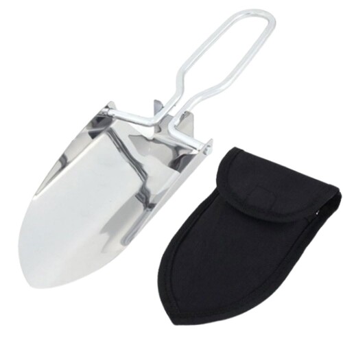 SHENGXINDANEW ハンドスコップ スコップ 園芸 用シャベル ステンレス シルバー マルチパーパス