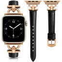 コンパチブル アップルウォッチ バンド スリムレザー製 Apple Watch バンド レディース 女性 iWacth Series 10/9/8/7/6/5/...