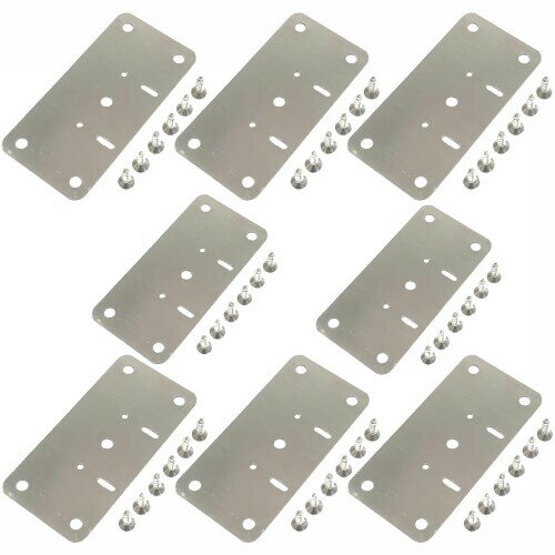 オーディオファン ヒンジ修理プレート 食器棚 キャビネット 修理 ハーフカットC SUS430ステンレス製 製..