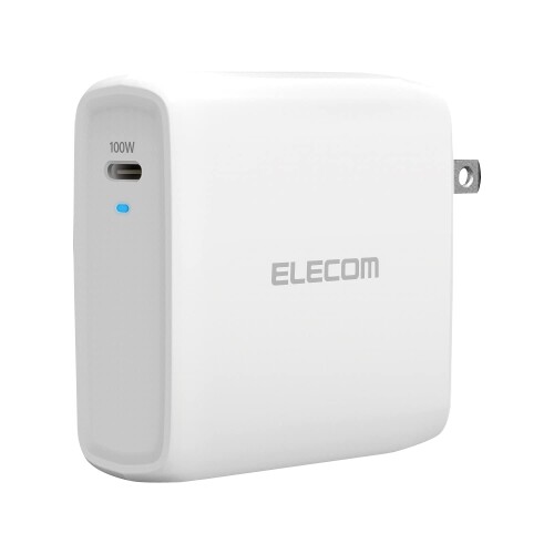 エレコム 充電器 100W Type-C USB-C USB PD対応 Type-C×1 スイングプラグ ホワイト EC-YAC04WH エレコム 充電器 100W Type-C USB-C USB PD対応 Type-C×1 スイングプラグ ホワイト EC-YAC04WH