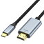 USB Type C to HDMI変換ケーブル 2MタイプC HDMI 接続ケーブル Type C HDMI変換アダプター 設定不要 MacBook Air、MacBook Pro、iPad Pro 2020/2019、iMac、iPhone15、Google、Surface Book、Galaxy+など対応