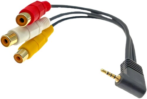 CNCTWO(コネクトツー) 2.5mm 4極オスプラグ - RCA 3分配ケーブル, 映像・音声分配アダプター, 赤白黄コ..